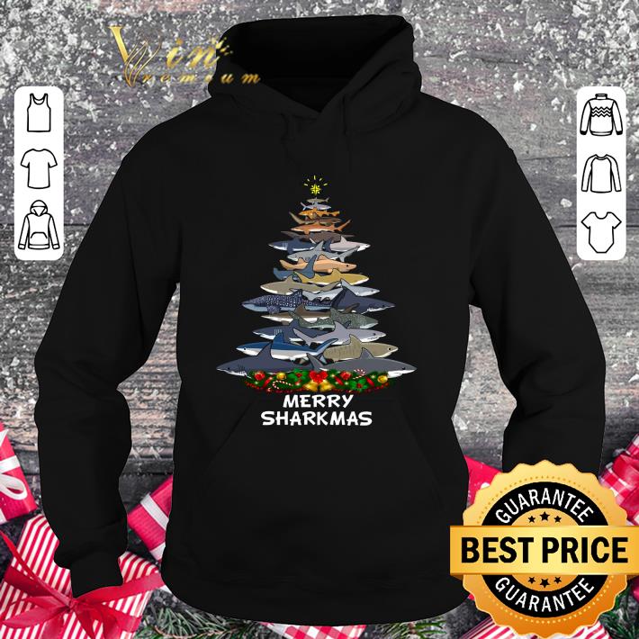 Premium Sharks Merry Sharkmas Christmas Tree 2020 shirt