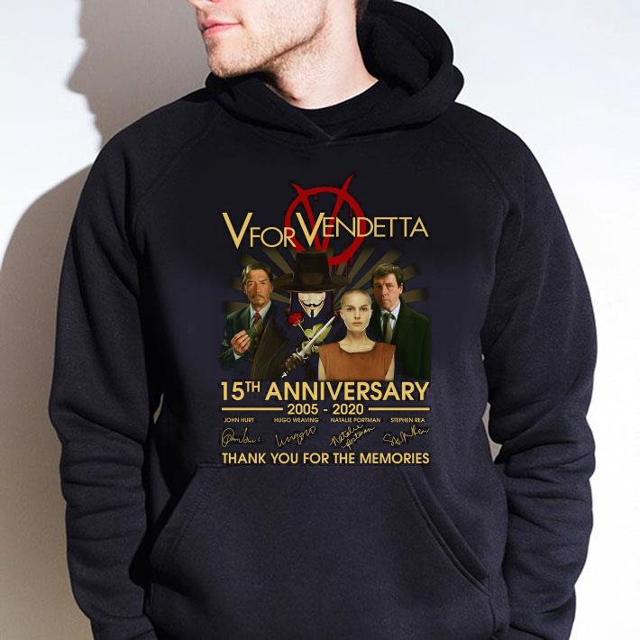 Funny Thank You V for Vendetta 15th anniversary 2005-2020 Signatures shirt