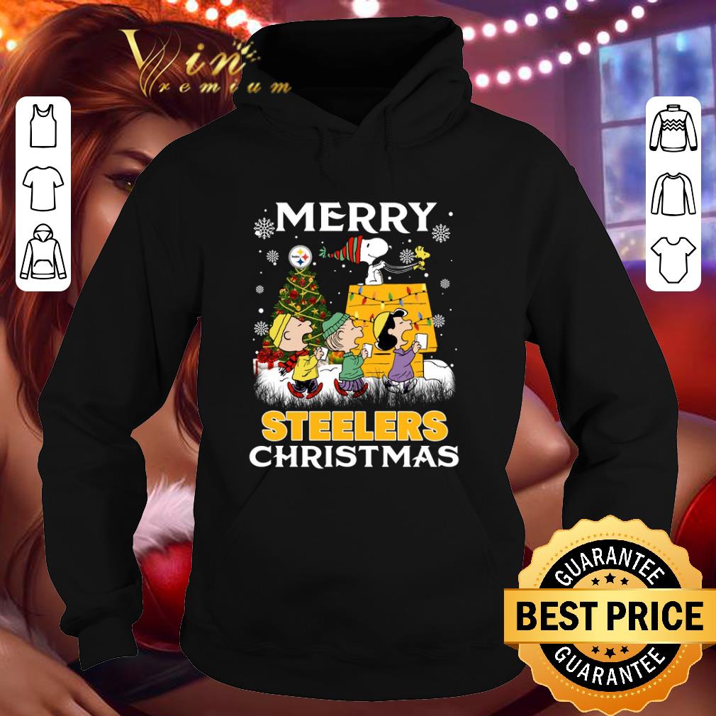 Hot Peanuts Characters Merry Pittsburgh Steelers Christmas shirt 3 Hot Peanuts Characters Merry Pittsburgh Steelers Christmas shirt