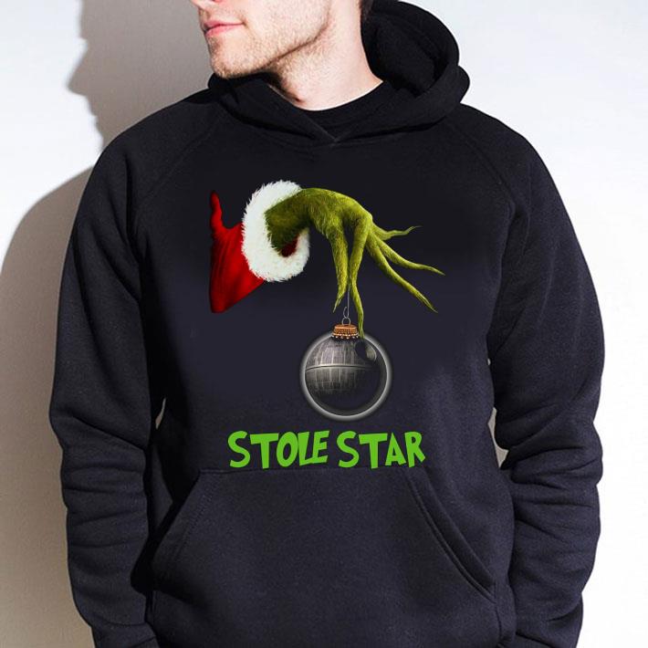 Hot Star Wars Hand Grinch Hold Stole Star Death Star Christmas shirt