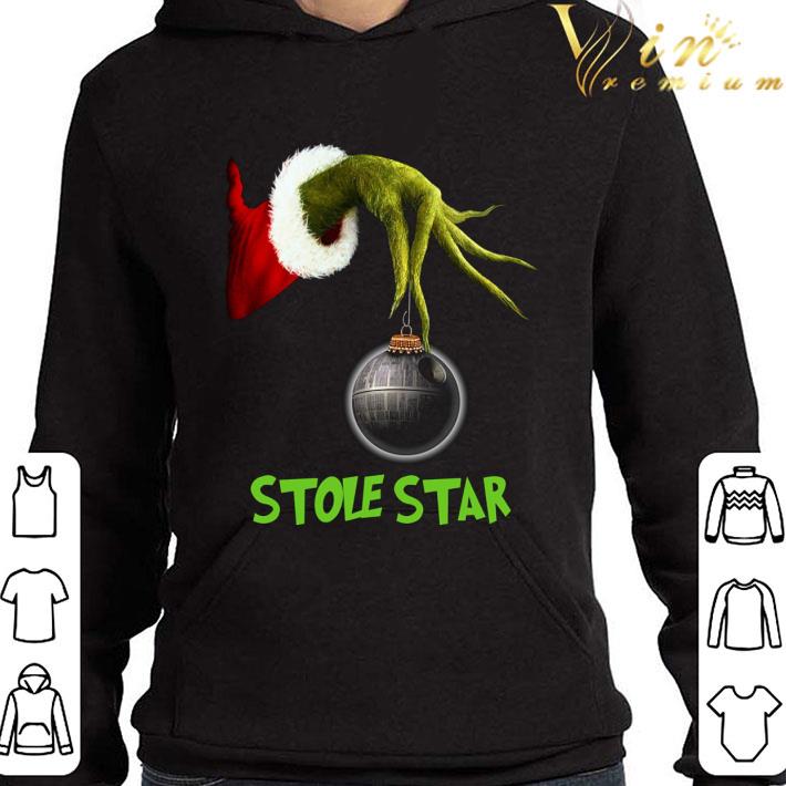 Star Wars Hand Grinch Hold Stole Star Death Star Christmas shirt