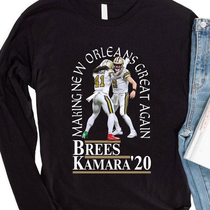 Hot Brees Kamara 2020 Making New Orleans Saints Great Again shirt 3 Hot Brees Kamara 2020 Making New Orleans Saints Great Again shirt