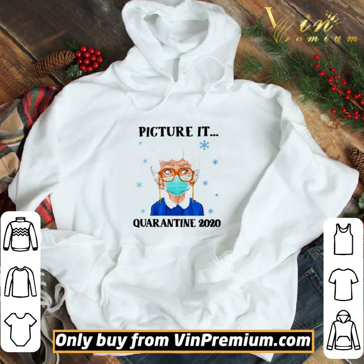 Estelle Getty face mask picture it quarantine 2020 Christmas shirt