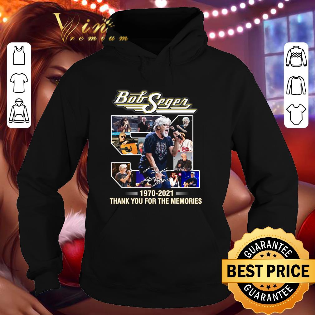 Funny Bob Seger 51 Years 1970-2021 Signature Thank You Memories shirt
