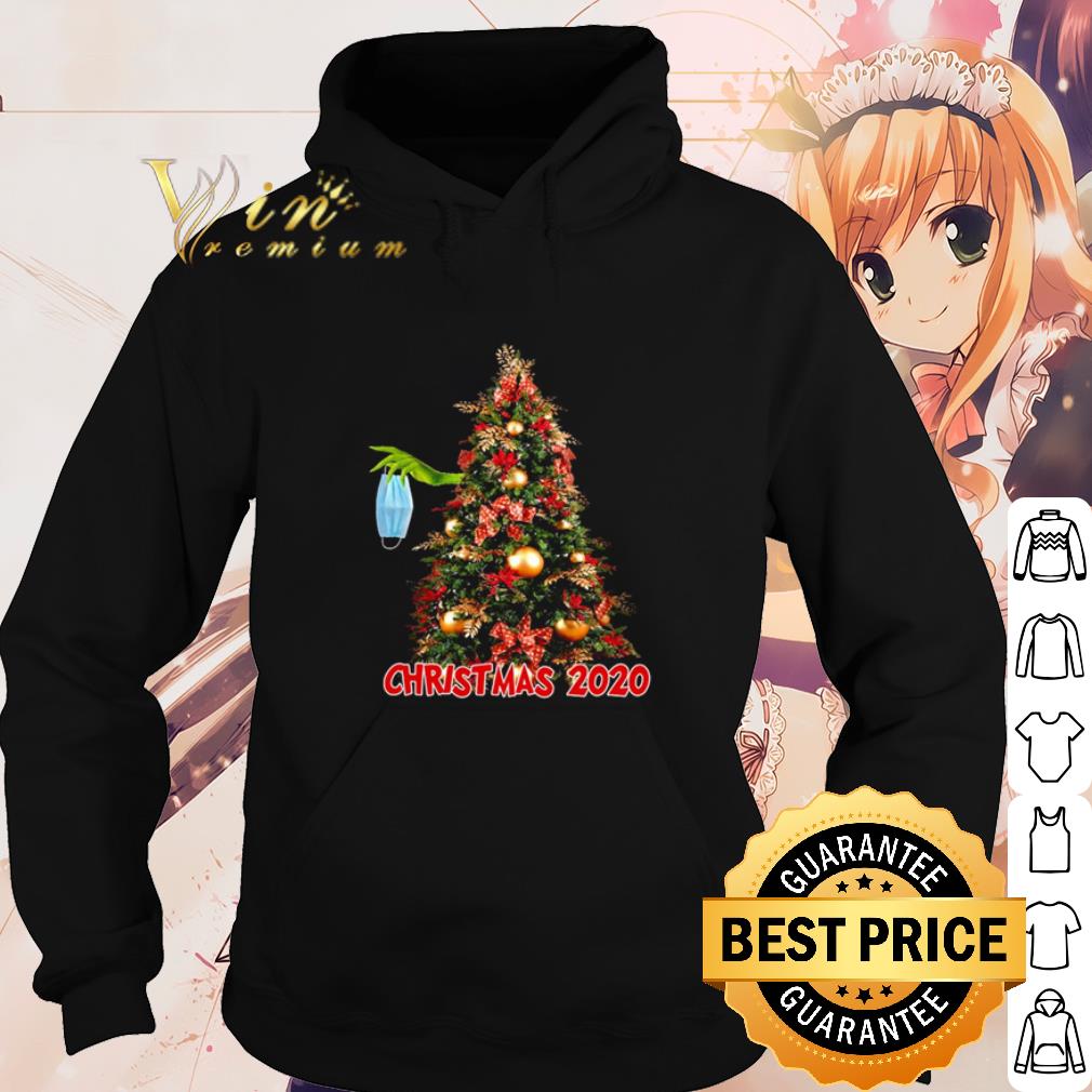 Official The Grinch Hand Holding Mask Tree Christmas 2020 shirt