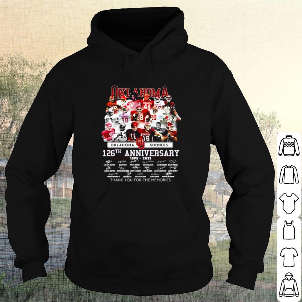 Official Oklahoma Sooners 126th Anniversary Thank You For The Memories Signature shirt
