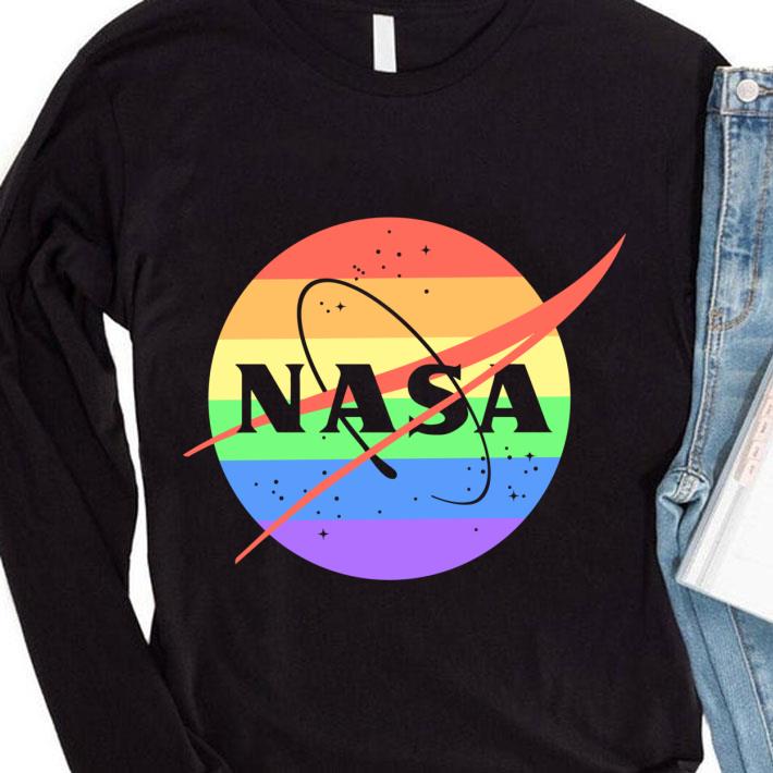 Best NASA Logo LGBT Gay Pride shirt