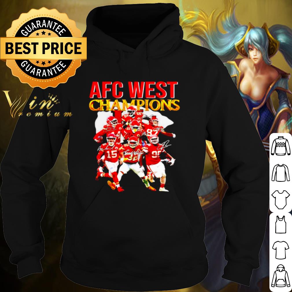 Premium Kansas City Chiefs Afc West Champions Signatures shirt