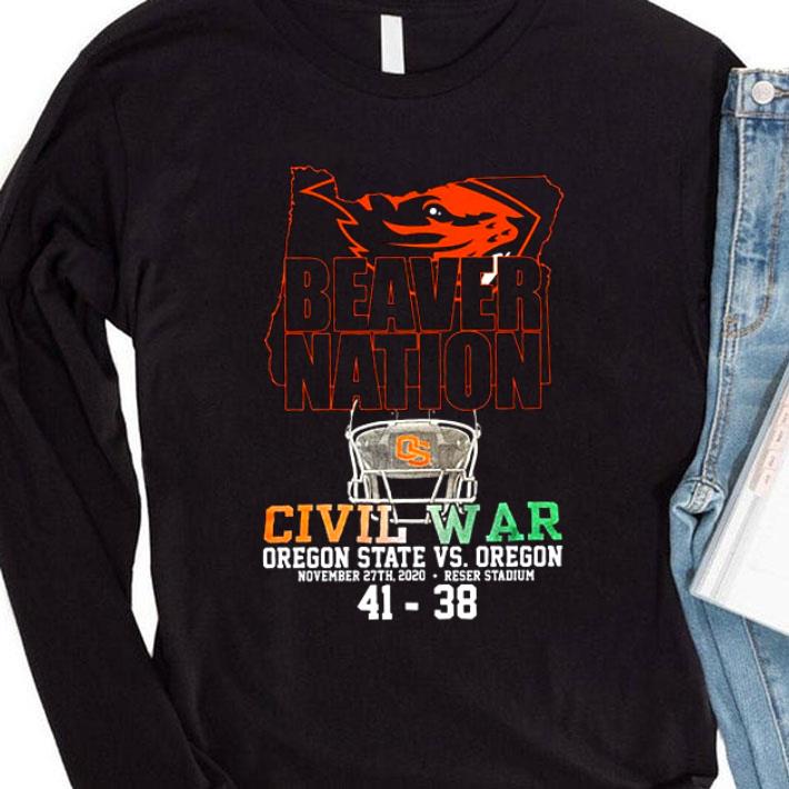 Funny Beaver Nation Civil War Oregon State Vs Oregon Ducks 41-38 shirt 3 Funny Beaver Nation Civil War Oregon State Vs Oregon Ducks 41-38 shirt