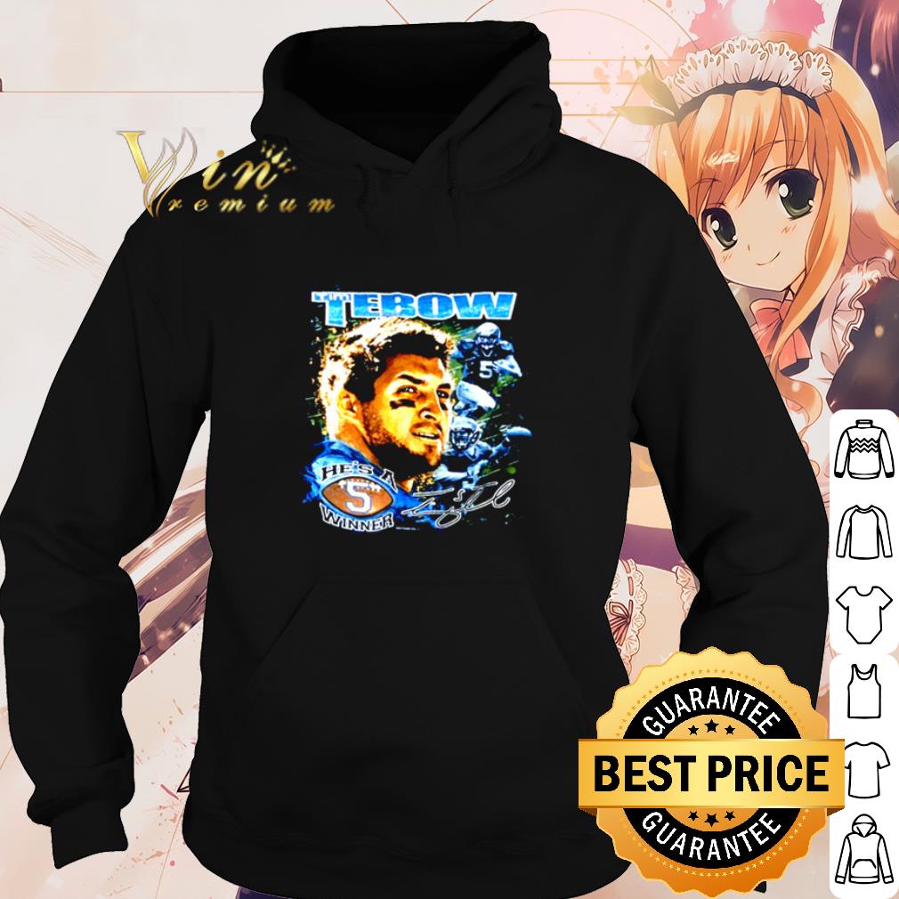Official Tim Tebow he's a winner signature shirt