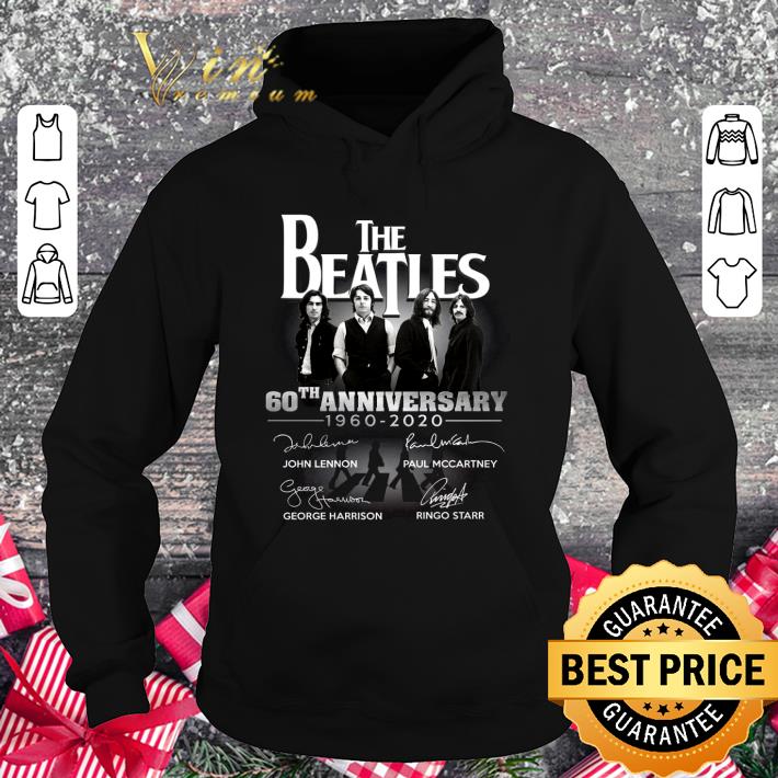 Original The Beatles 60th Anniversary 1960-2020 John Lennon Signatures shirt 3 Original The Beatles 60th Anniversary 1960-2020 John Lennon Signatures shirt