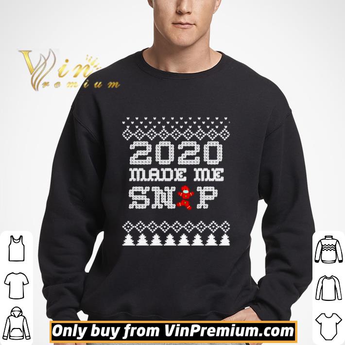 2020 Christmas Very Bad Year Ugly Cross Stitch Gingerbread shirt