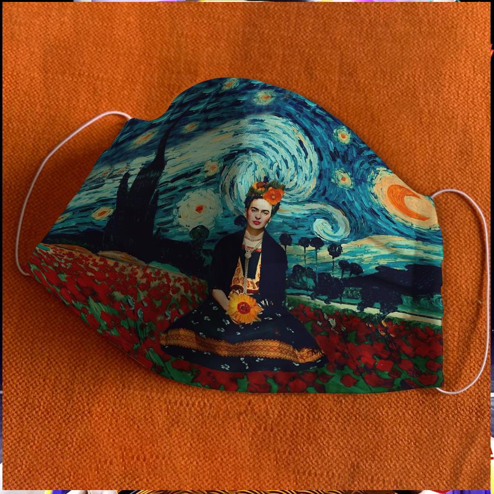 Frida Kahlo Starry Nightmare Van Gogh Face Mask
