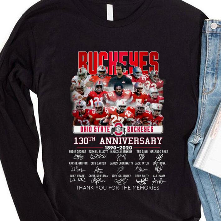 Best Buckeyes Ohio State Buckeyes 130th Anniversary 1890-2020 Signatures shirt