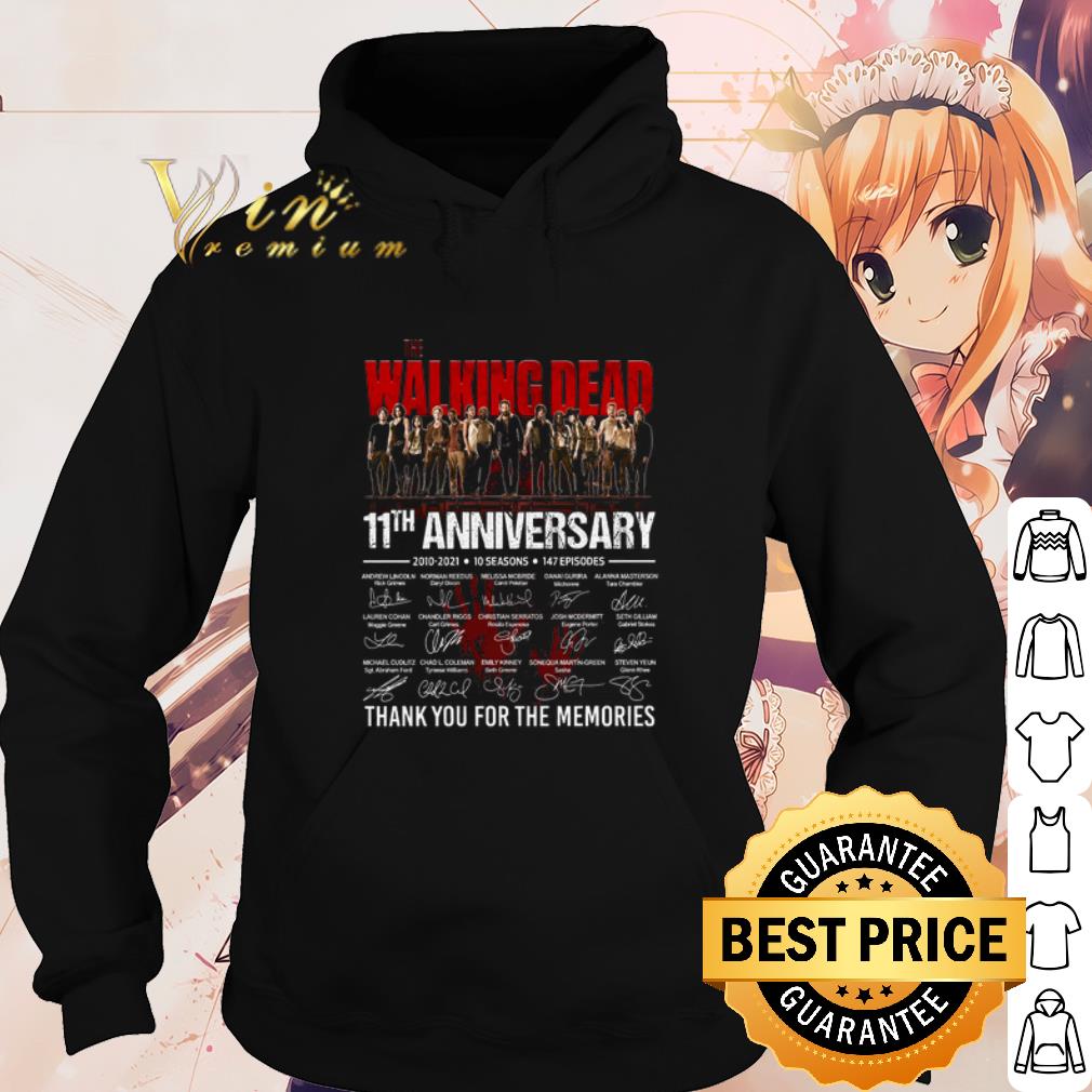 Official The Walking Dead 11th Anniversary Thank The Memories Signature shirt
