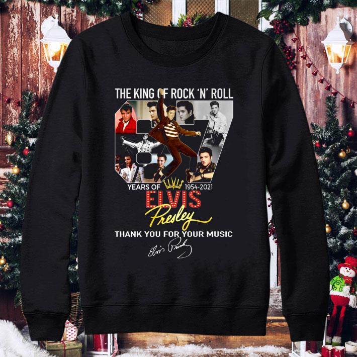 Hot Elvis Presley Signature The King Of Rock N Roll 67 Years Of 1954-2021 Thank Music shirt