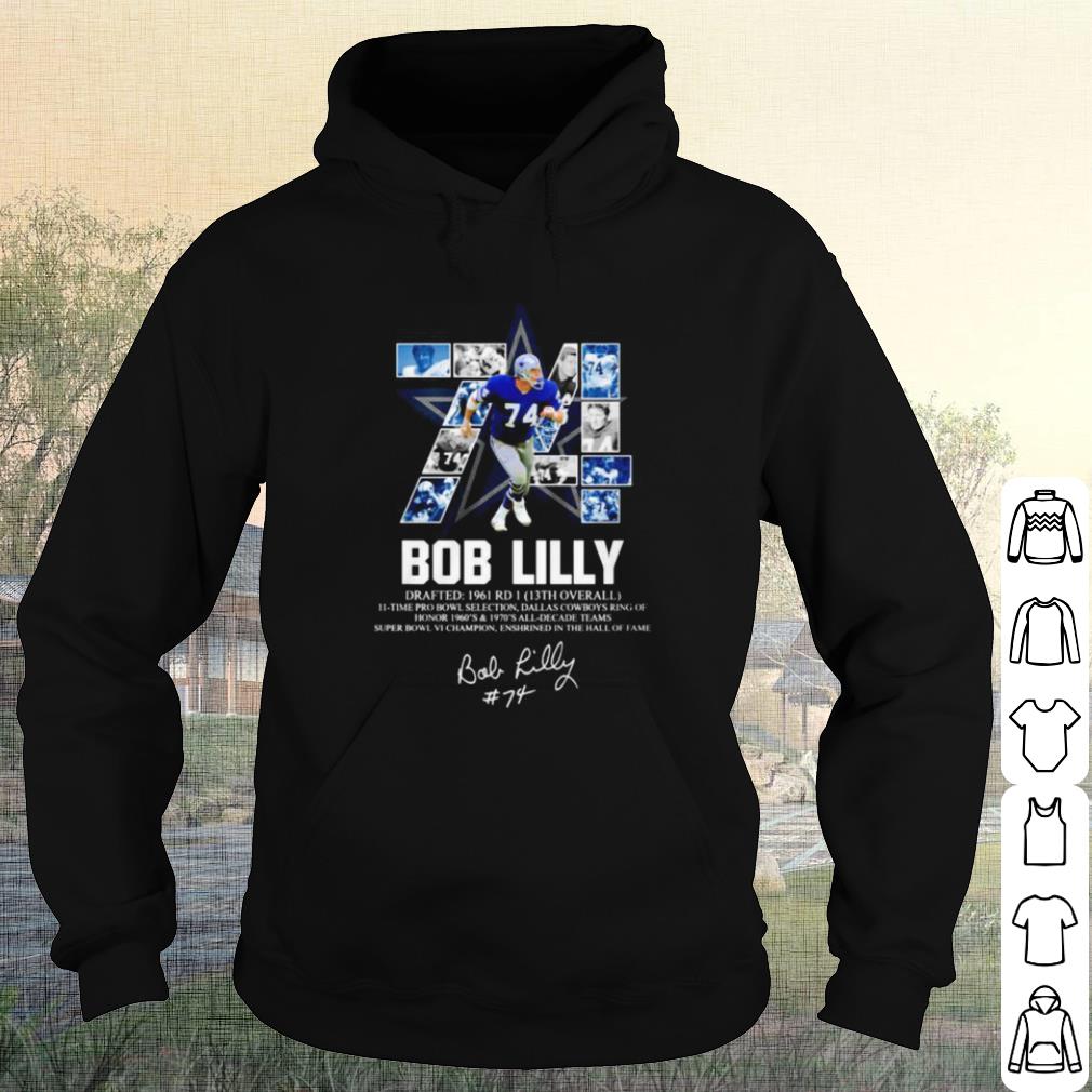 Official 74 Bob Lilly Drafted 1961 Rd 1 13th Overall Signature shirt
