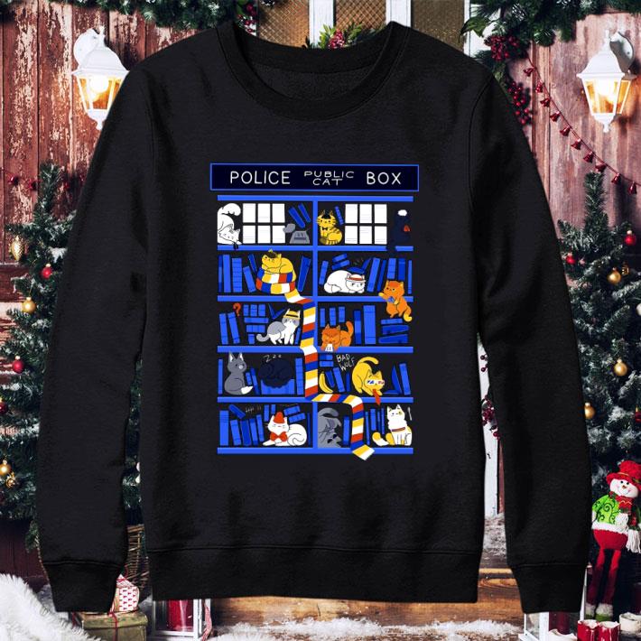 Funny Library Police Public Cat Box Doctor Who shirt 3 Funny Library Police Public Cat Box Doctor Who shirt