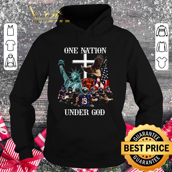 Awesome Chicago Bears Statue of Liberty One Nation Under God shirt