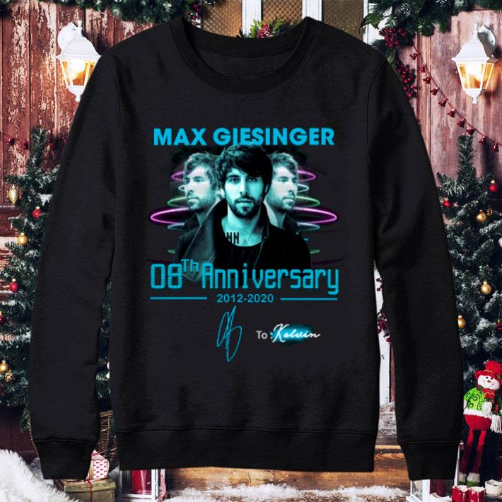 Original Max Giesinger 08th Anniversary 2012-2020 Signature shirt