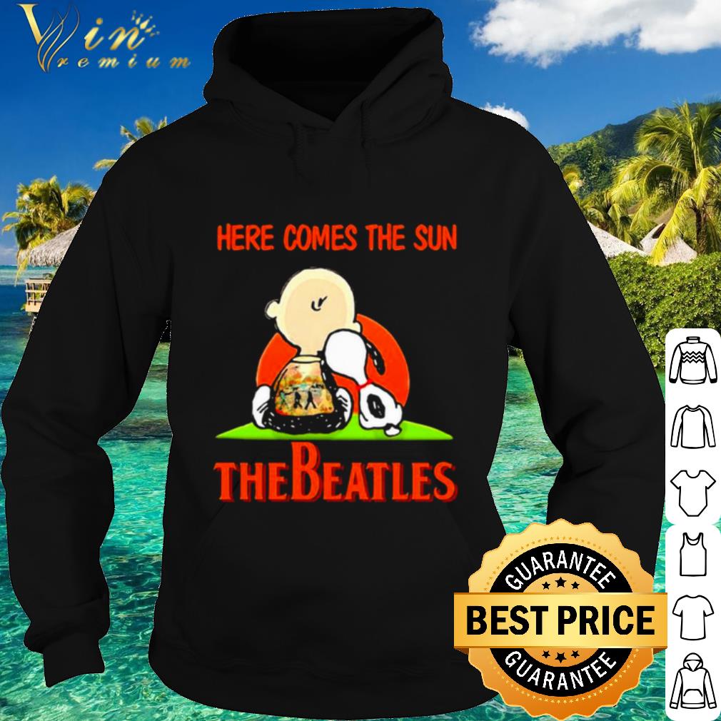 Premium Here Comes The Sun The Beatles Snoopy and Charlie shirt