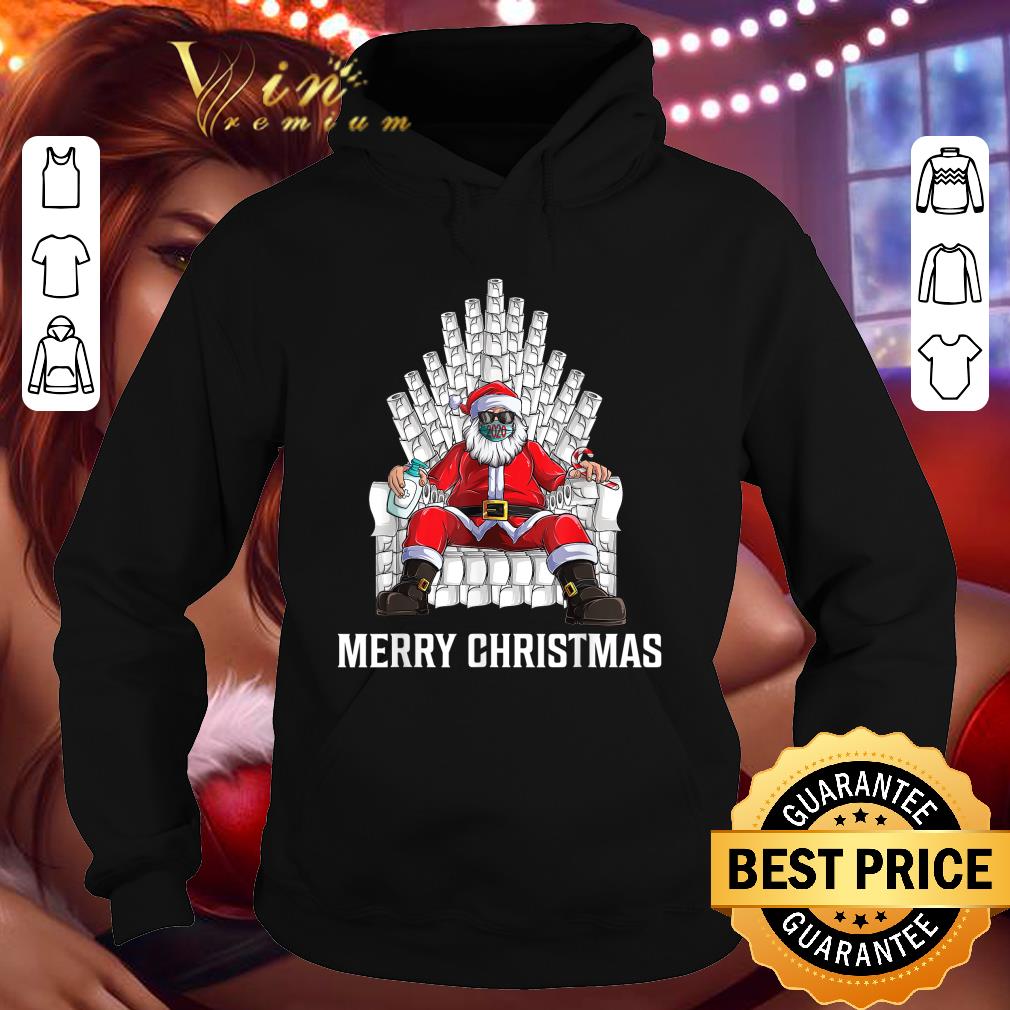 Best Christmas 2020 Santa Mask Toilet Paper Throne GOT Coronavirus shirt