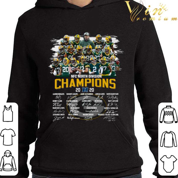 Packers NFC North Division Champions 2020 Signatures Aaron Rodgers shirt 3 Packers NFC North Division Champions 2020 Signatures Aaron Rodgers shirt