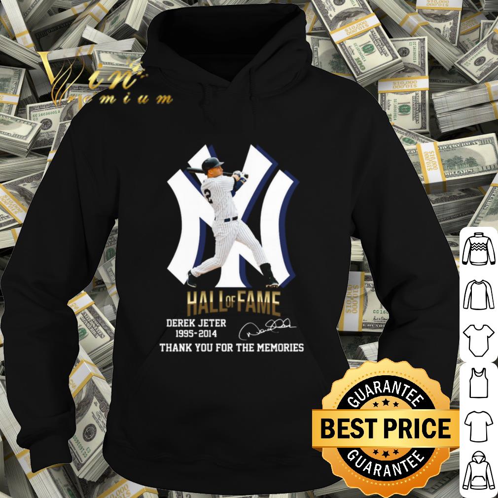 New York Yankees Derek Jeter 1995 2014 Hall Of Fame Signature shirt