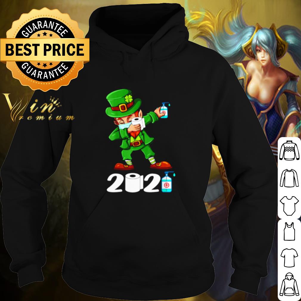 Pretty St Patricks Day Dabbing Leprechaun Face Mask shirt
