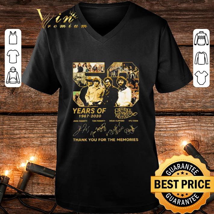 Funny 53 Years Of 1967-2020 Creedence Clearwater Revival Signatures shirt