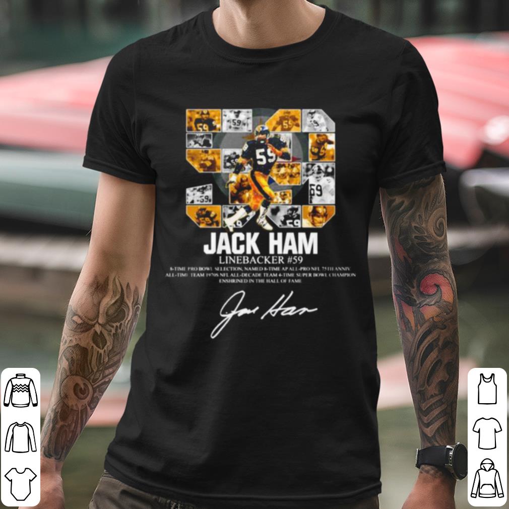 Nice 59 Jack Ham Linebacker 8 Time Pro Bowl Selection Signature shirt