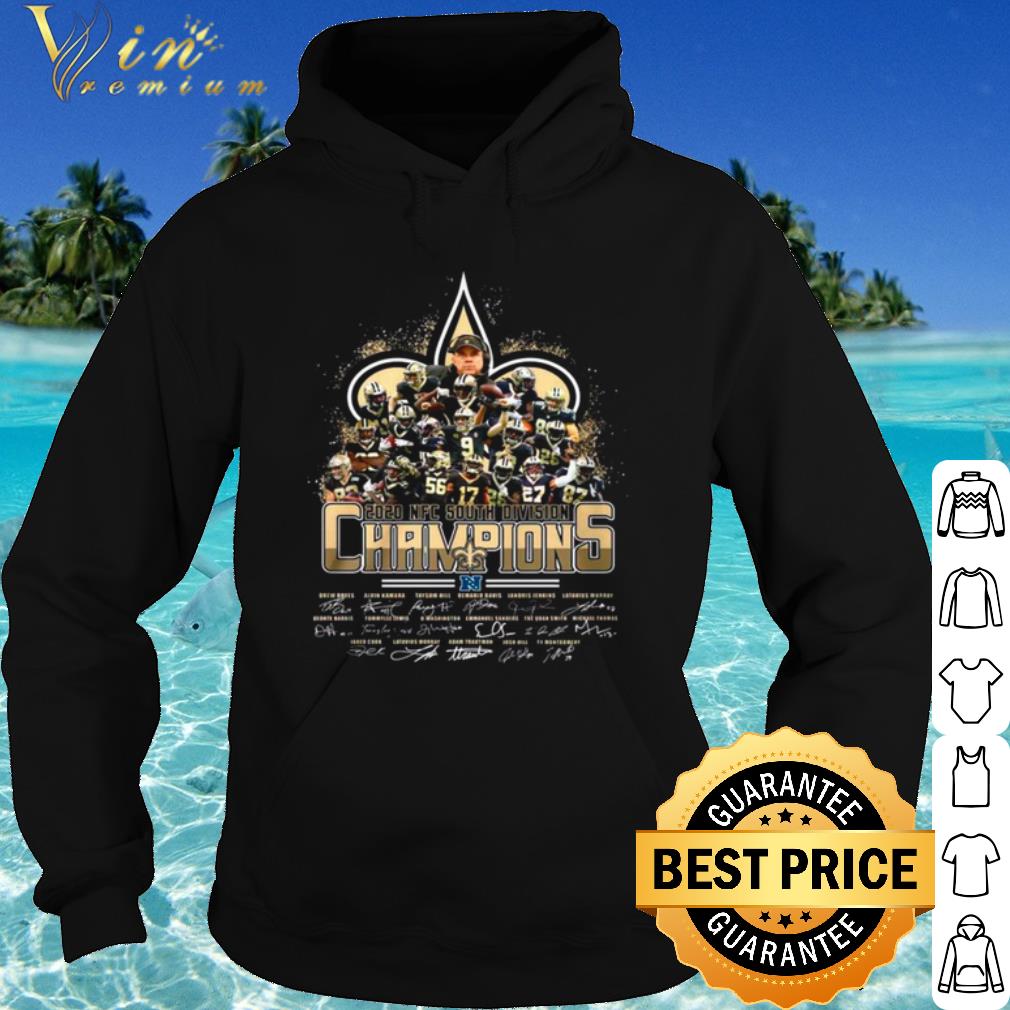 Official New Orleans Saints 2020 Nfc West Division Champions Signatures shirt