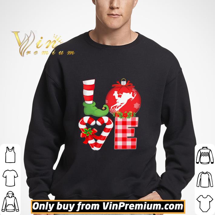 Love Snowboarding Pajama Elf Mery Christmas shirt