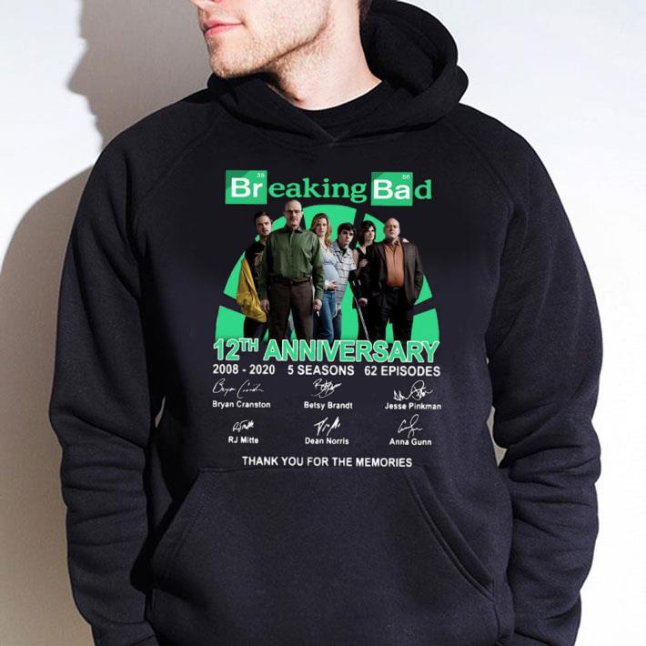 Official 12th Anniversary Breaking Bad 2008-2020 5 Seasons 62 Ep Signed shirt