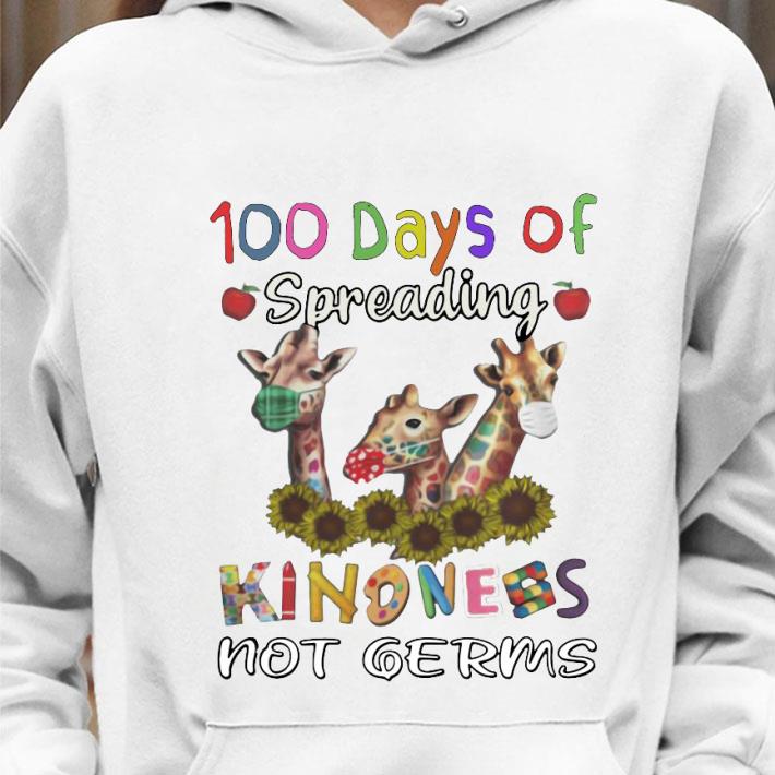 Awesome 100th Day Of Of Spreading Kindness Not Germs Coronavirus shirt