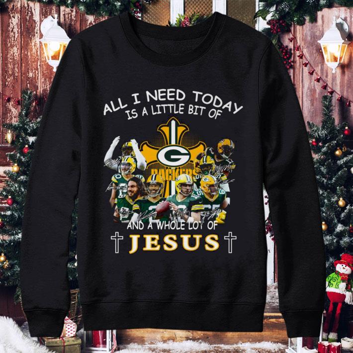 Awesome Green Bay Packers Signatures And A Whole Lot Of Jesus shirt 3 Awesome Green Bay Packers Signatures And A Whole Lot Of Jesus shirt