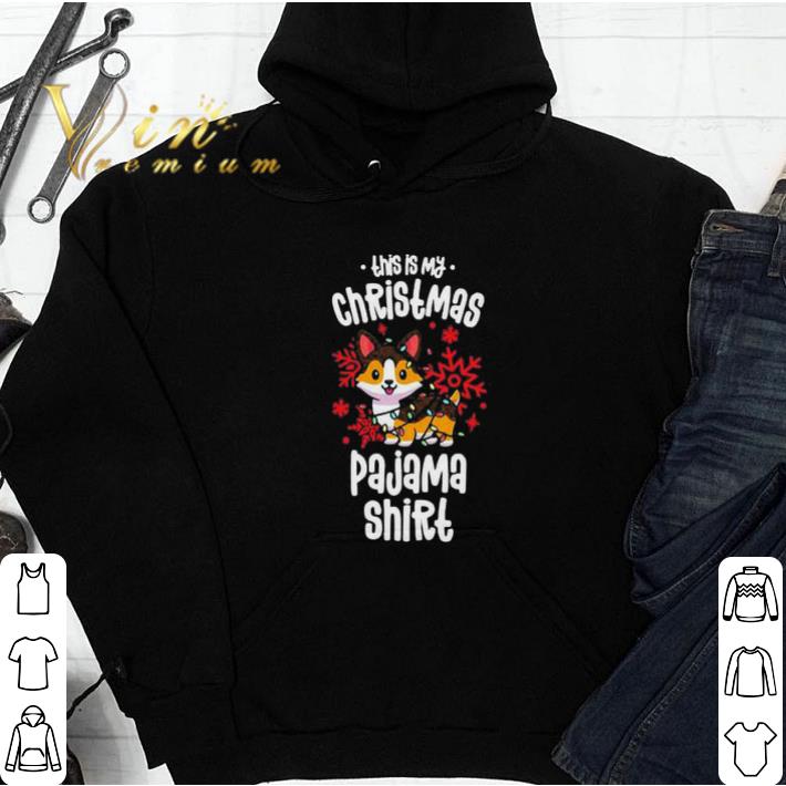 This Is My Christmas Pajama Tricolor Corgi Mery Christmas tshirt