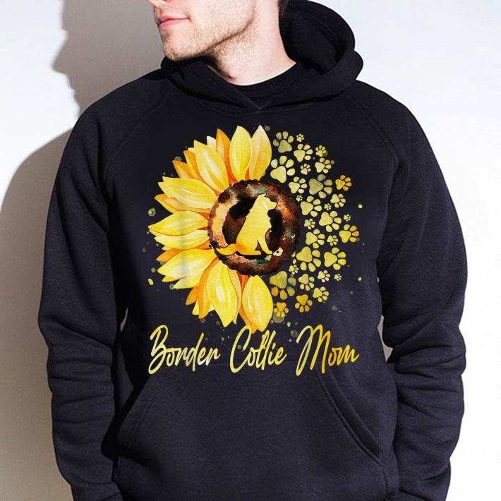 Hot Womens Sunflower Border Collie Mom Dog Lover Gift shirt