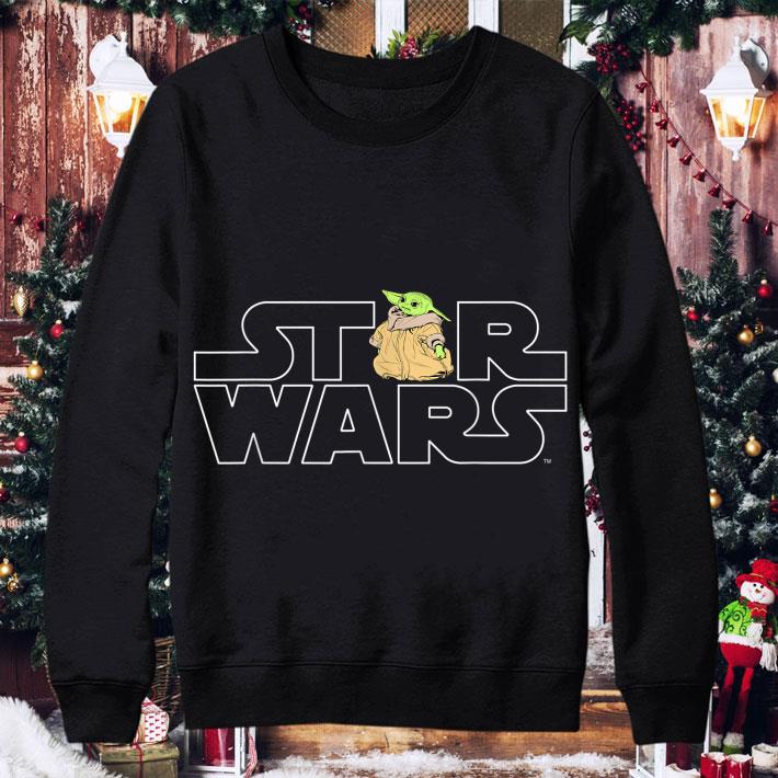 Funny Star Wars Logo and Baby Yoda The Child from The Mandalorian shirt