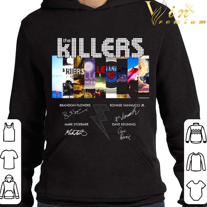 The Killers Signatures Brandon Flowers Ronnie Vannucci JR. shirt 3 The Killers Signatures Brandon Flowers Ronnie Vannucci JR. shirt