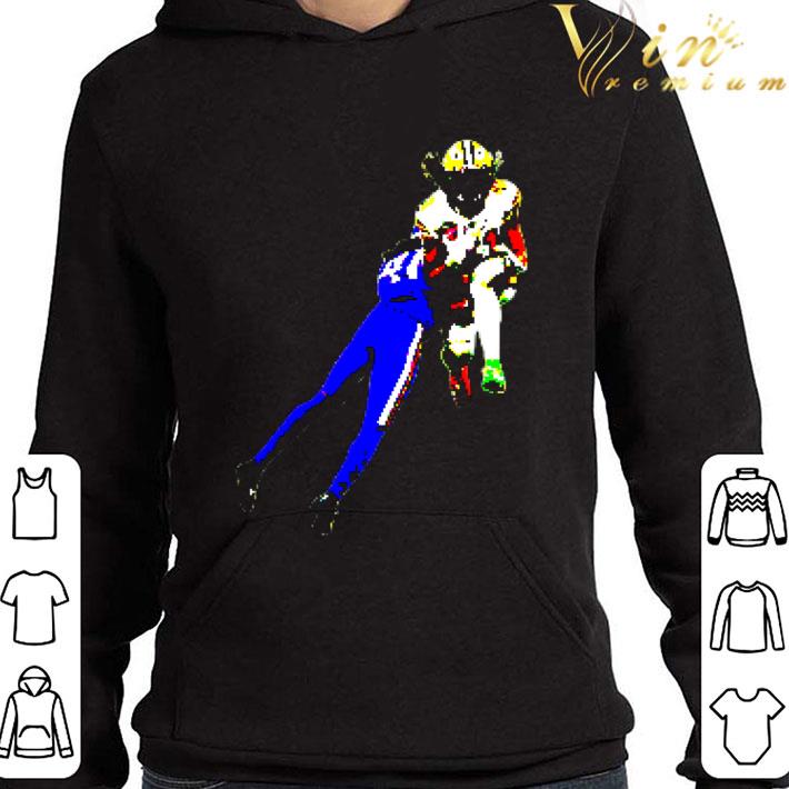 Buffalo Bills quarterback Josh Allen and Houston Texans shirt