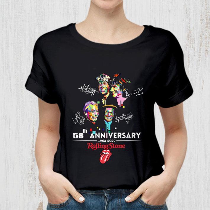 Official Signatures 58th Anniversary 1962-2020 The Rolling Stone shirt Official Signatures 58th Anniversary 1962-2020 The Rolling Stone shirt 2