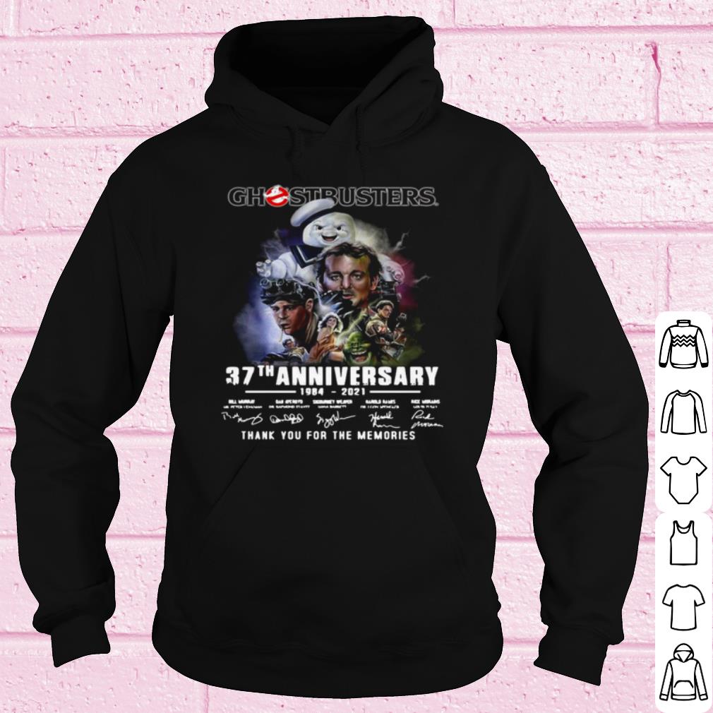 Nice Ghostbusters 37th Anniversary Thank You For The Memories Signature shirt
