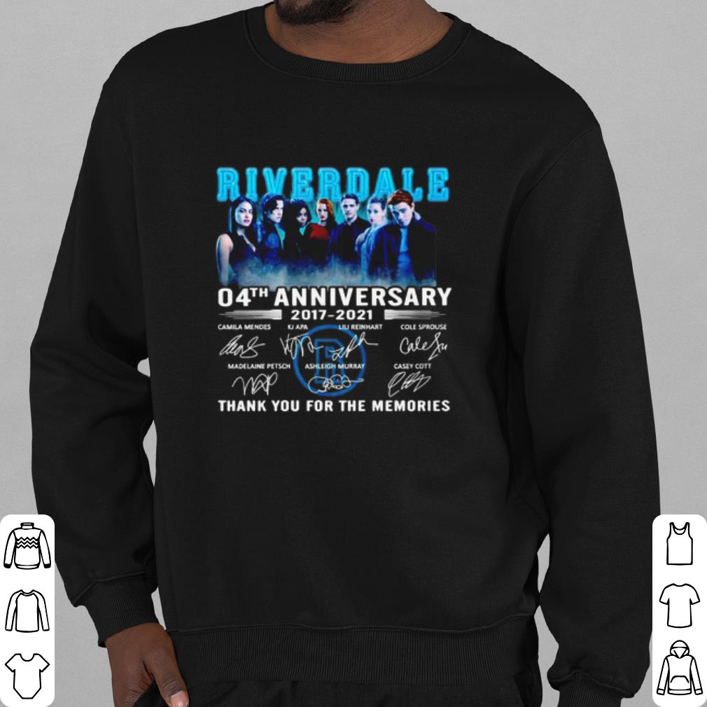 Official 4 Years Of Riverdale 2017 2021 Thank You For The Memories Signature shirt
