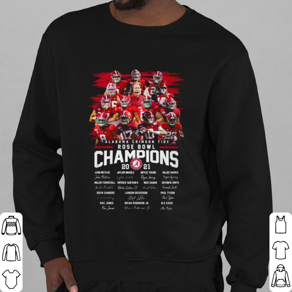 Official Alabama Crimson Tide Rose Bowl Game Champions Member Signature shirt