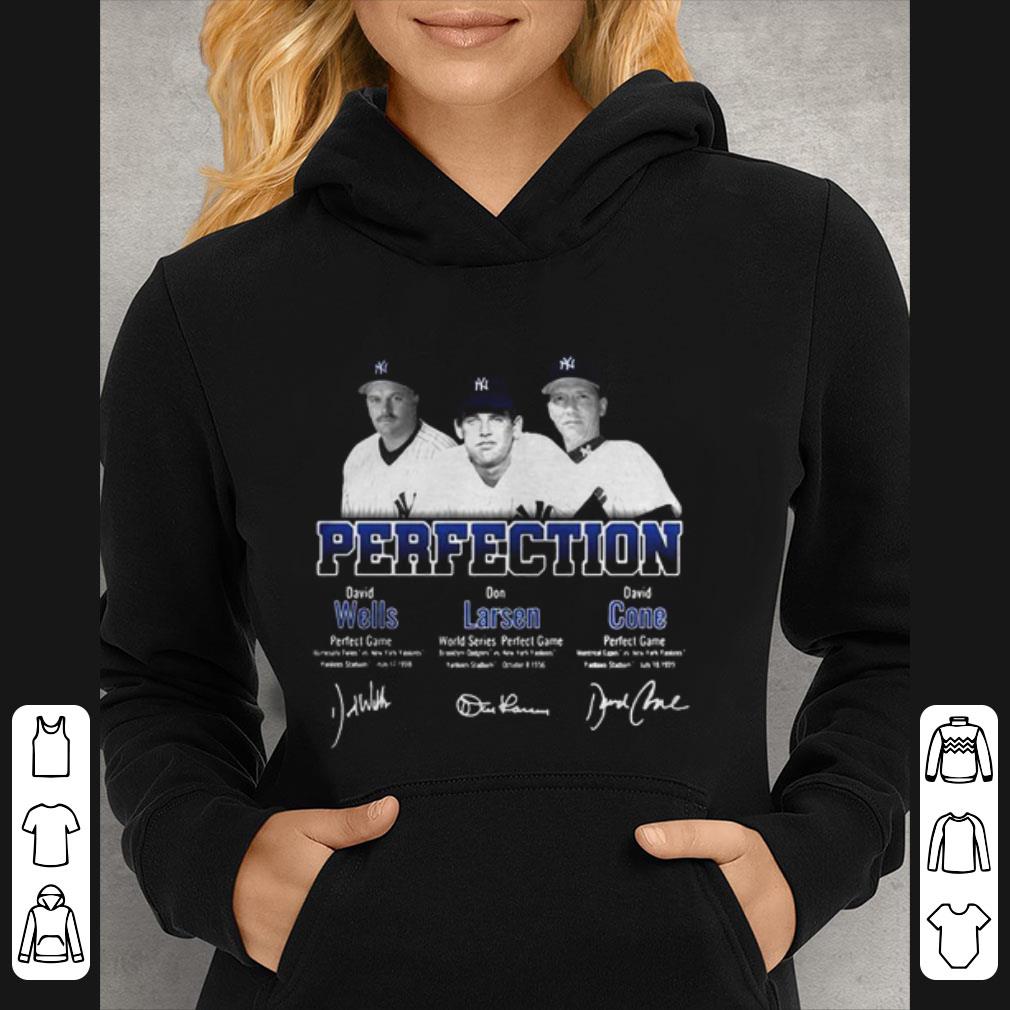 Hot Perfection David Wells Don Larsen David Cone Signatures shirt