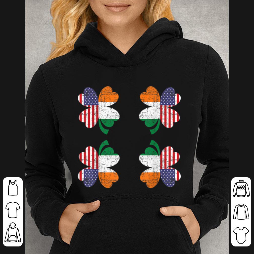 Official Saint Patricks Day Irish Four Leaf Clover Ireland American shirt