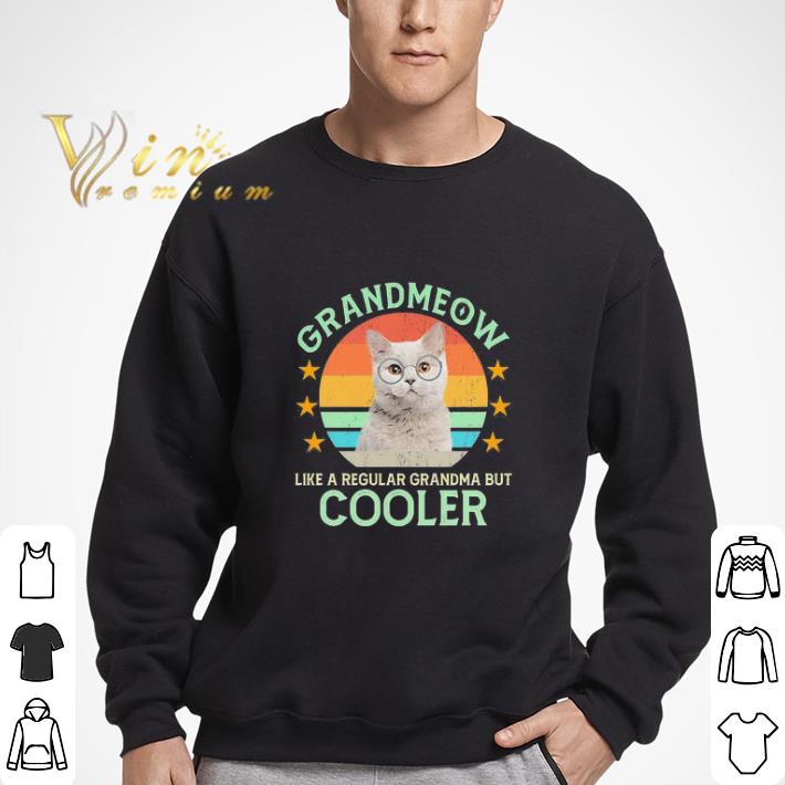 Cat Grandmeow like a regular grandma but cooler vintage shirt