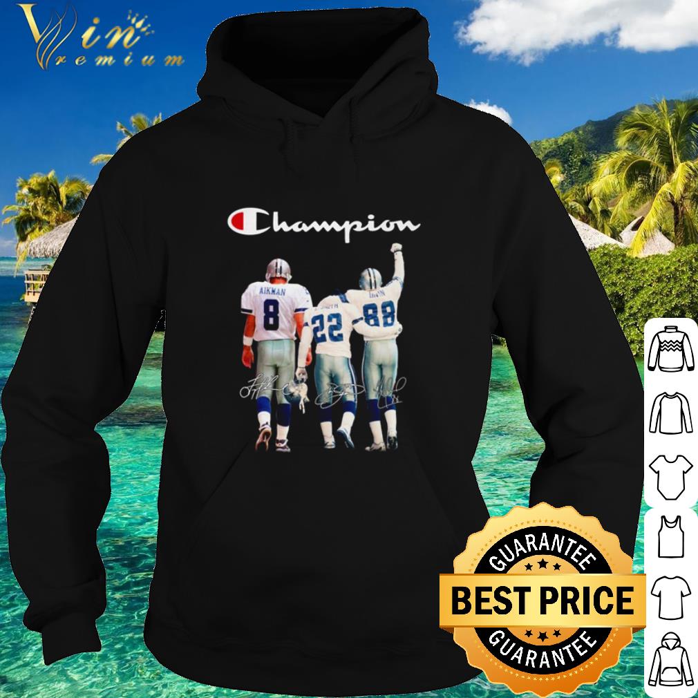 Nice Dallas Cowboys Champions Aikman Smith Irvin Signature shirt