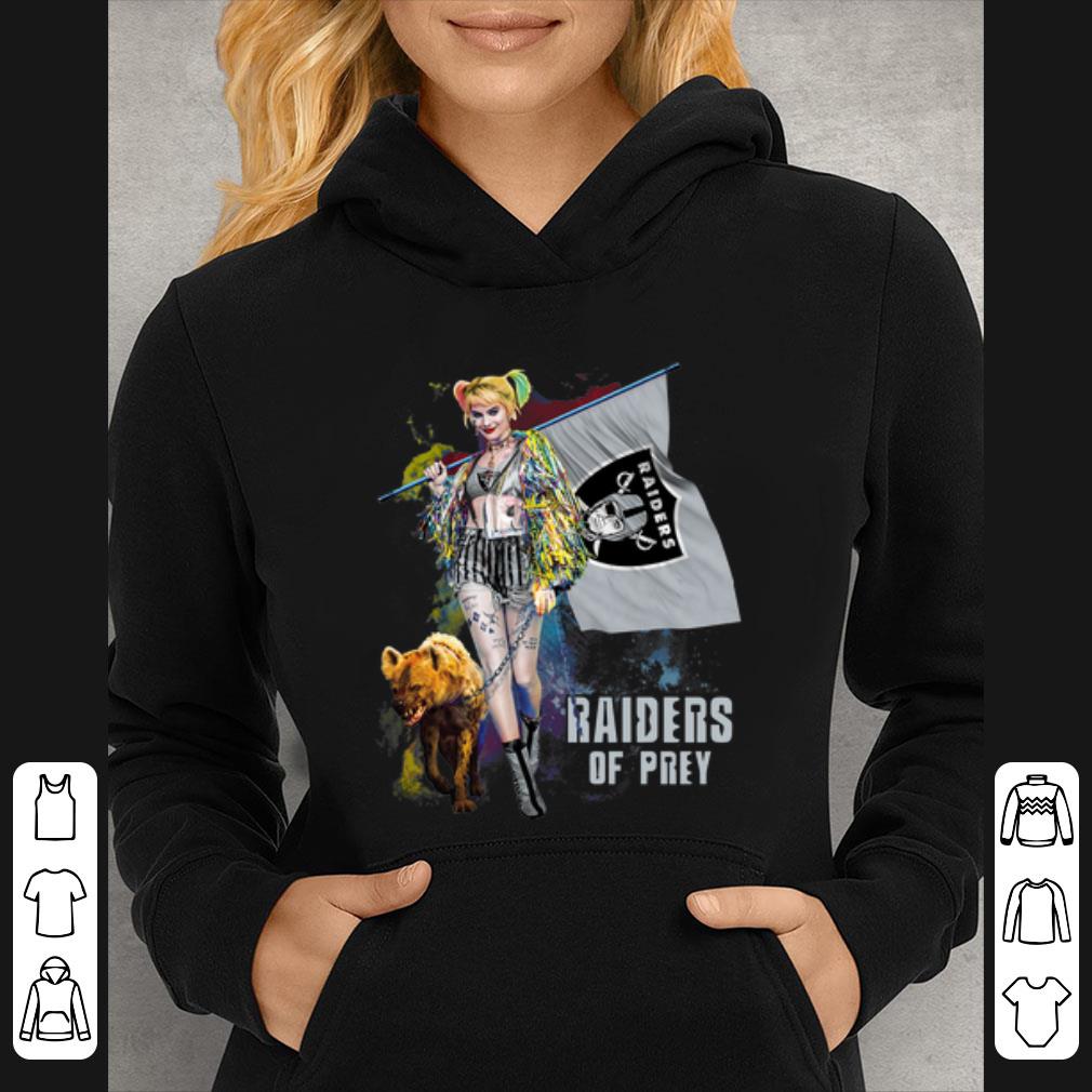Awesome Harley Quinn Oakland Raiders Of Prey Oakland Raiders Flag shirt